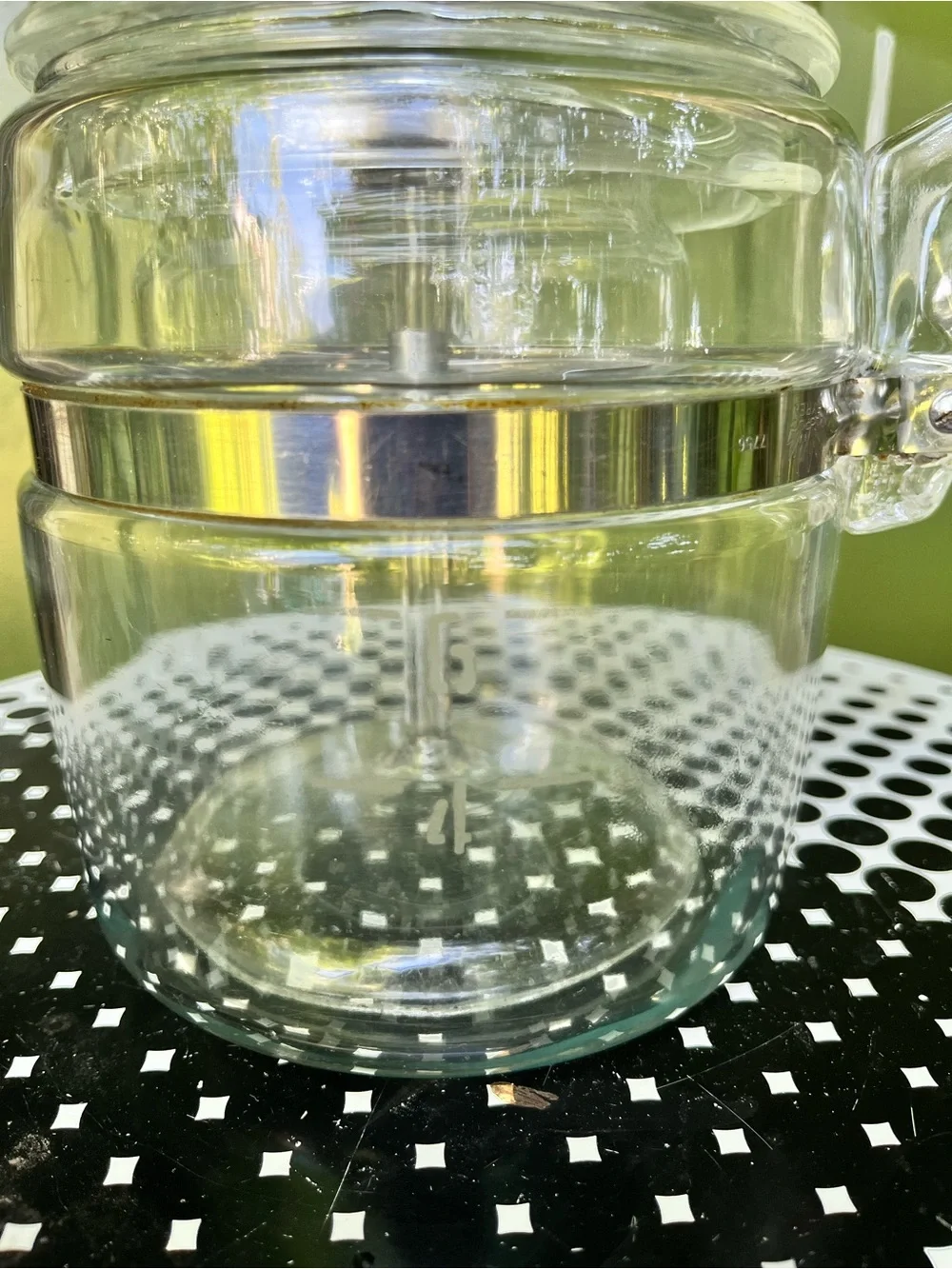 Pyrex Glass percolator coffee pot